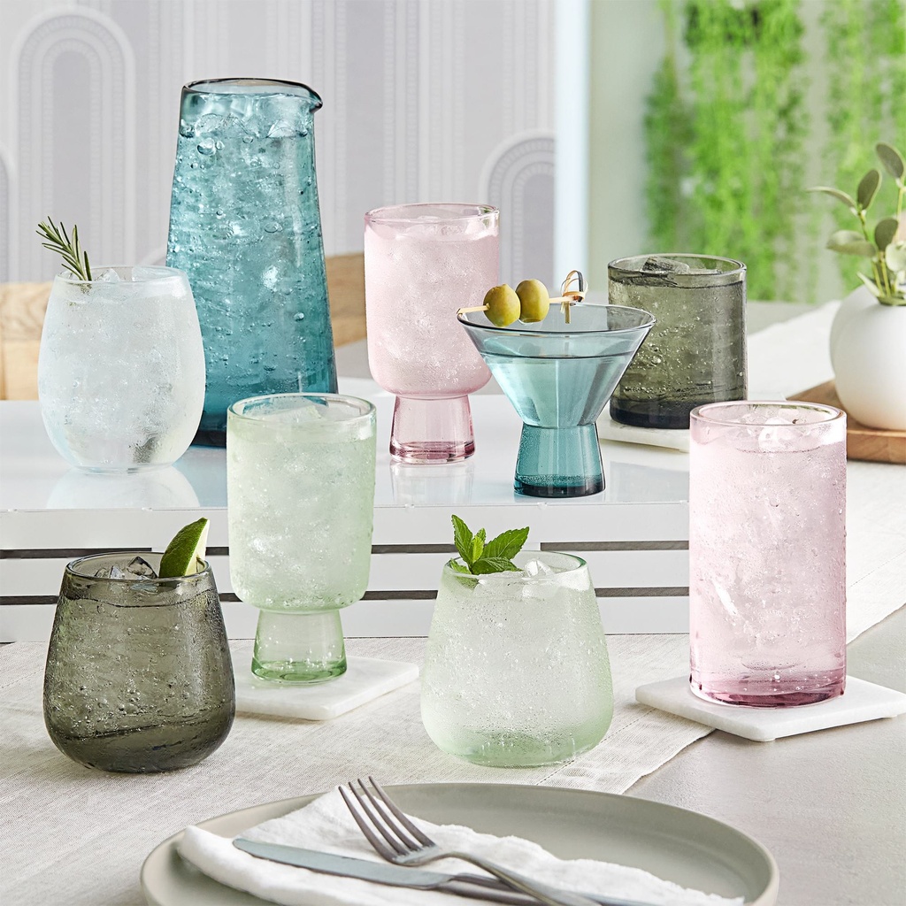 Acopa Pangea 10 oz. Gray Rocks / Old Fashioned Glass