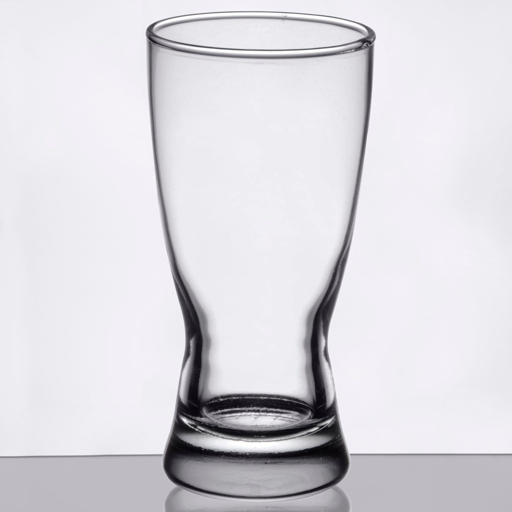 Libbey 1178HT Hourglass 10 oz. Rim Tempered Pilsner Glass