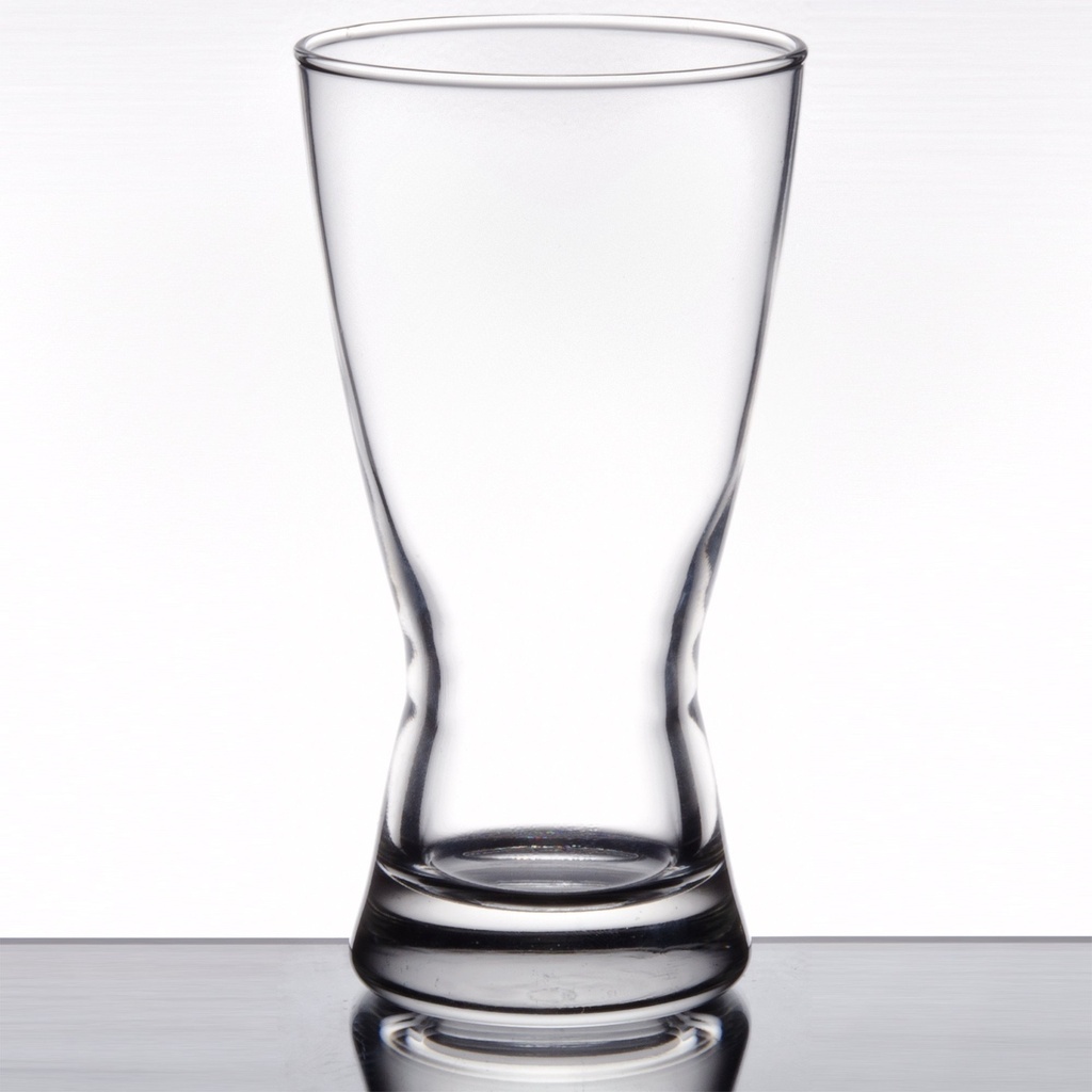 Libbey 1181HT Hourglass 12 oz. Rim Tempered Pilsner Glass