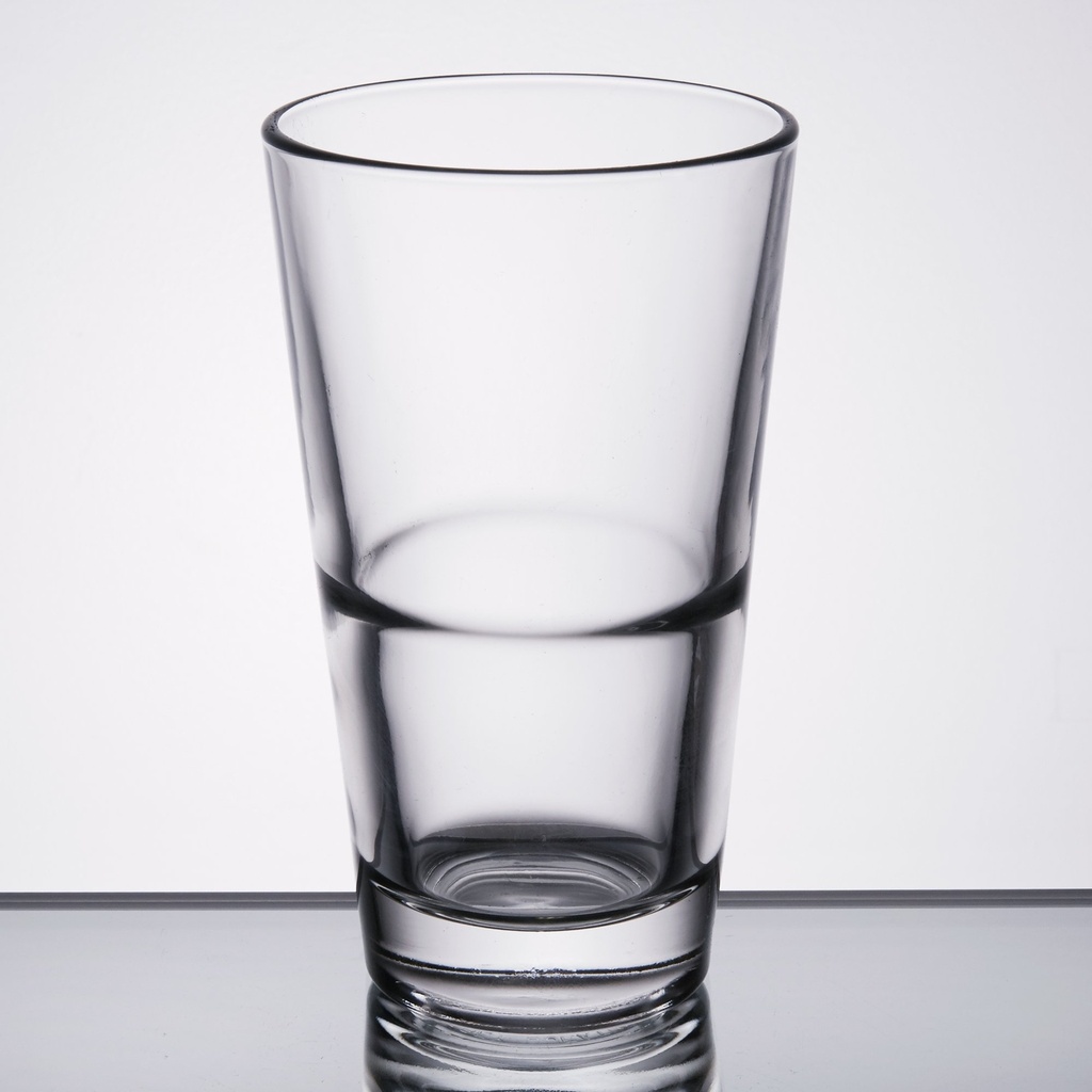 Libbey Restaurant Basics 14 oz. Rim Tempered Stackable Mixing Glass