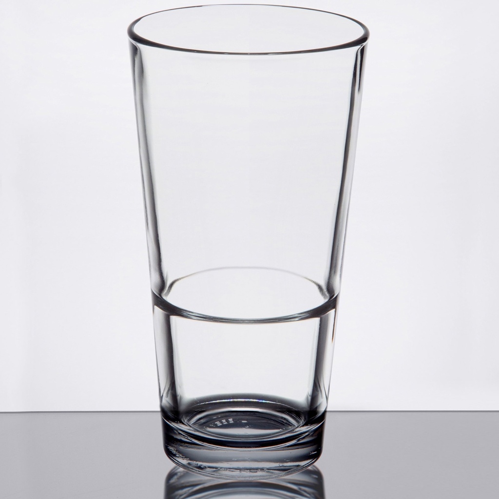 Libbey Restaurant Basics 17.25 oz. Rim Tempered Stackable Mixing Glass