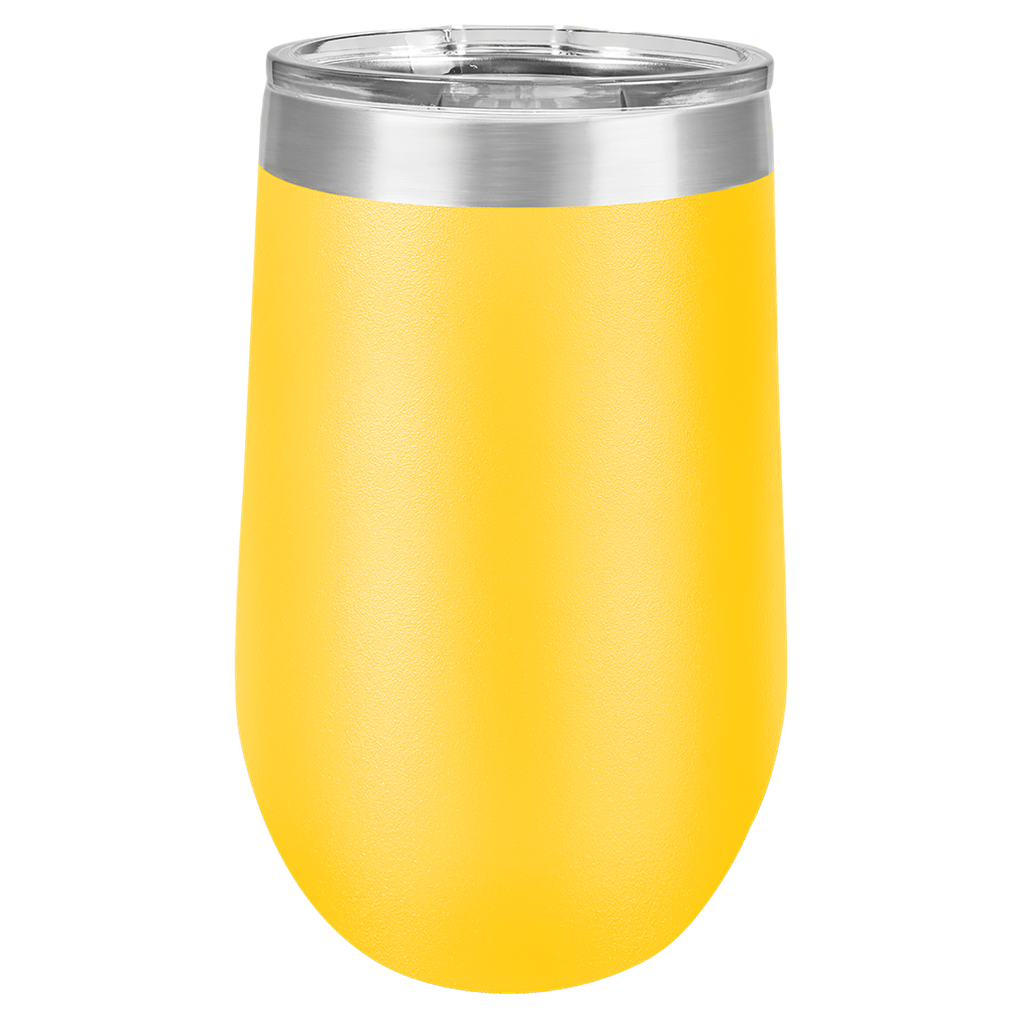 Polar Camel 16 oz. Yellow Vacuum Insulated Stemless Tumbler w/Lid