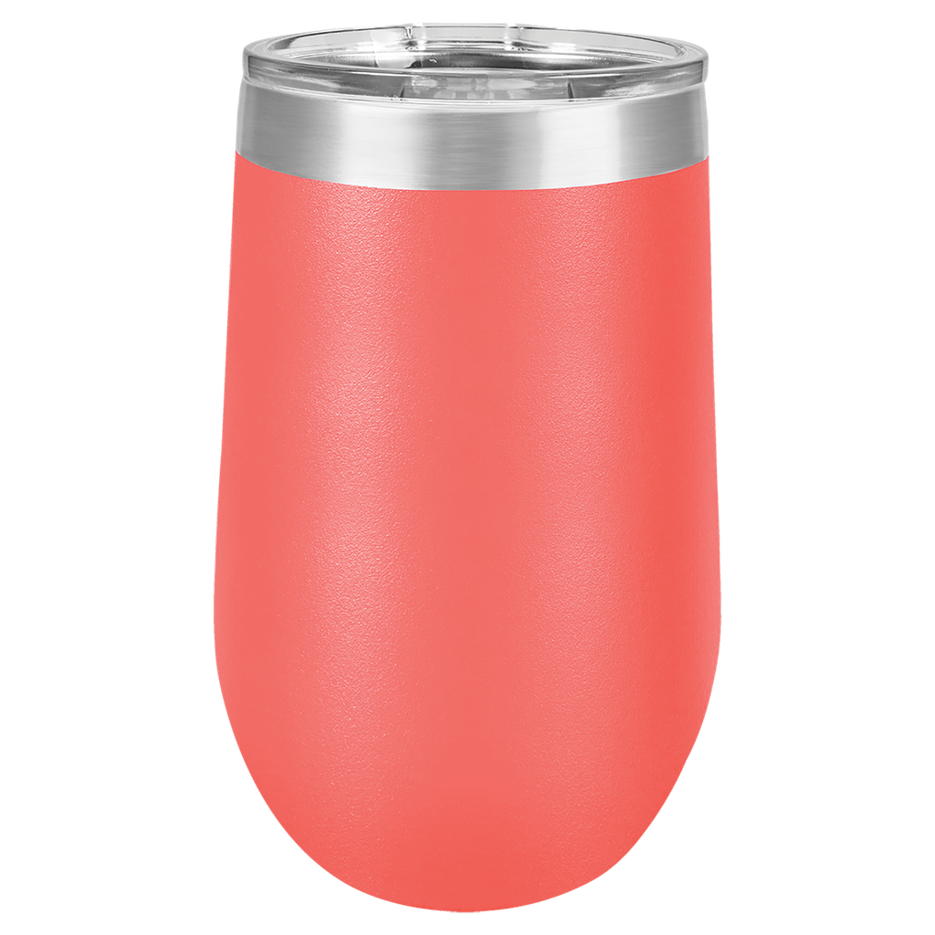 Polar Camel 16 oz. Coral Vacuum Insulated Stemless Tumbler w/Lid