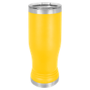 Yellow 14 oz. Polar Camel Pilsner w/Clear Lid