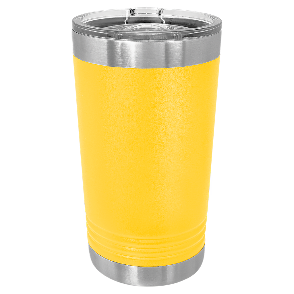 Yellow 16 oz. Polar Camel Pint with Slider Lid