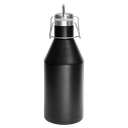 Polar Camel 64 oz. Black Vacuum Insulated Growler with Swing-Top Lid