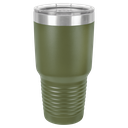 Polar Camel 30 oz. Olive Green Ringneck Vacuum Insulated Tumbler w/Clear Lid