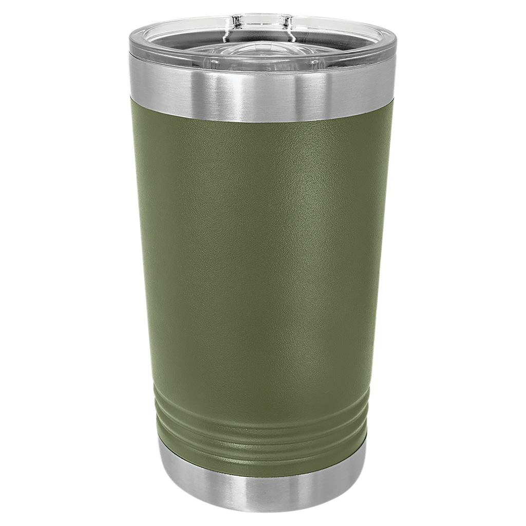 Olive Green 16 oz. Polar Camel Pint with Slider Lid