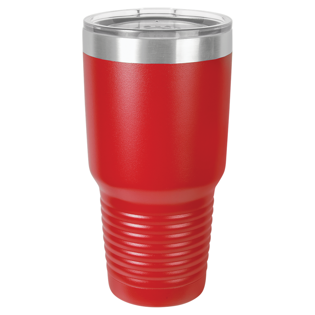 Polar Camel 30 oz. Red Ringneck Vacuum Insulated Tumbler w/Clear Lid