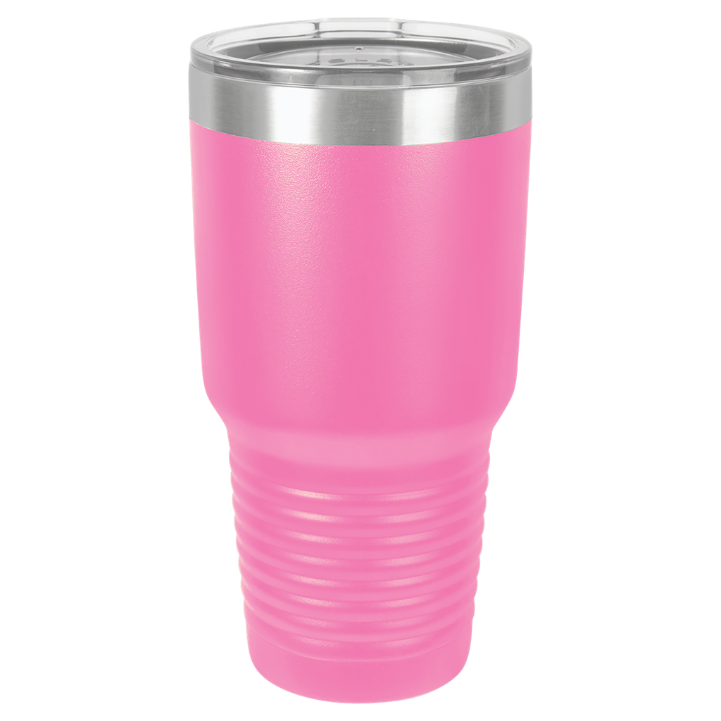 Polar Camel 30 oz. Pink Ringneck Vacuum Insulated Tumbler w/Clear Lid