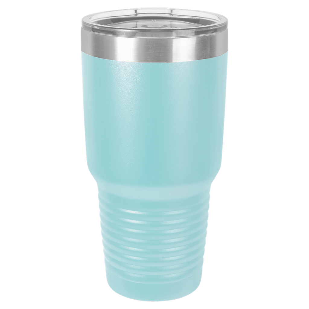 Polar Camel 30 oz. Light Blue Ringneck Vacuum Insulated Tumbler w/Clear Lid