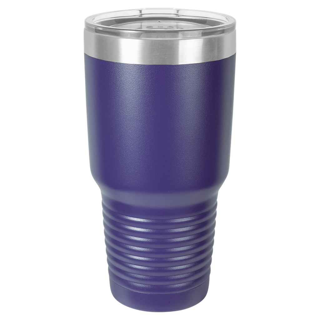 Polar Camel 30 oz. Purple Ringneck Vacuum Insulated Tumbler w/Clear Lid