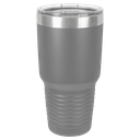 Polar Camel 30 oz. Dark Gray Ringneck Vacuum Insulated Tumbler w/Clear Lid