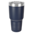 Polar Camel 30 oz. Navy Blue Ringneck Vacuum Insulated Tumbler w/Clear Lid