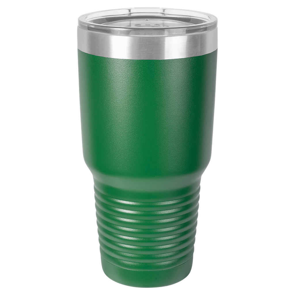 Polar Camel 30 oz. Green Ringneck Vacuum Insulated Tumbler w/Clear Lid