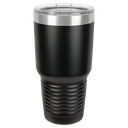 Polar Camel 30 oz. Black Ringneck Vacuum Insulated Tumbler w/Lid & Silver Ring
