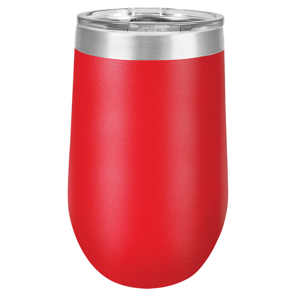 Polar Camel 16 oz. Red Vacuum Insulated Stemless Tumbler w/Lid