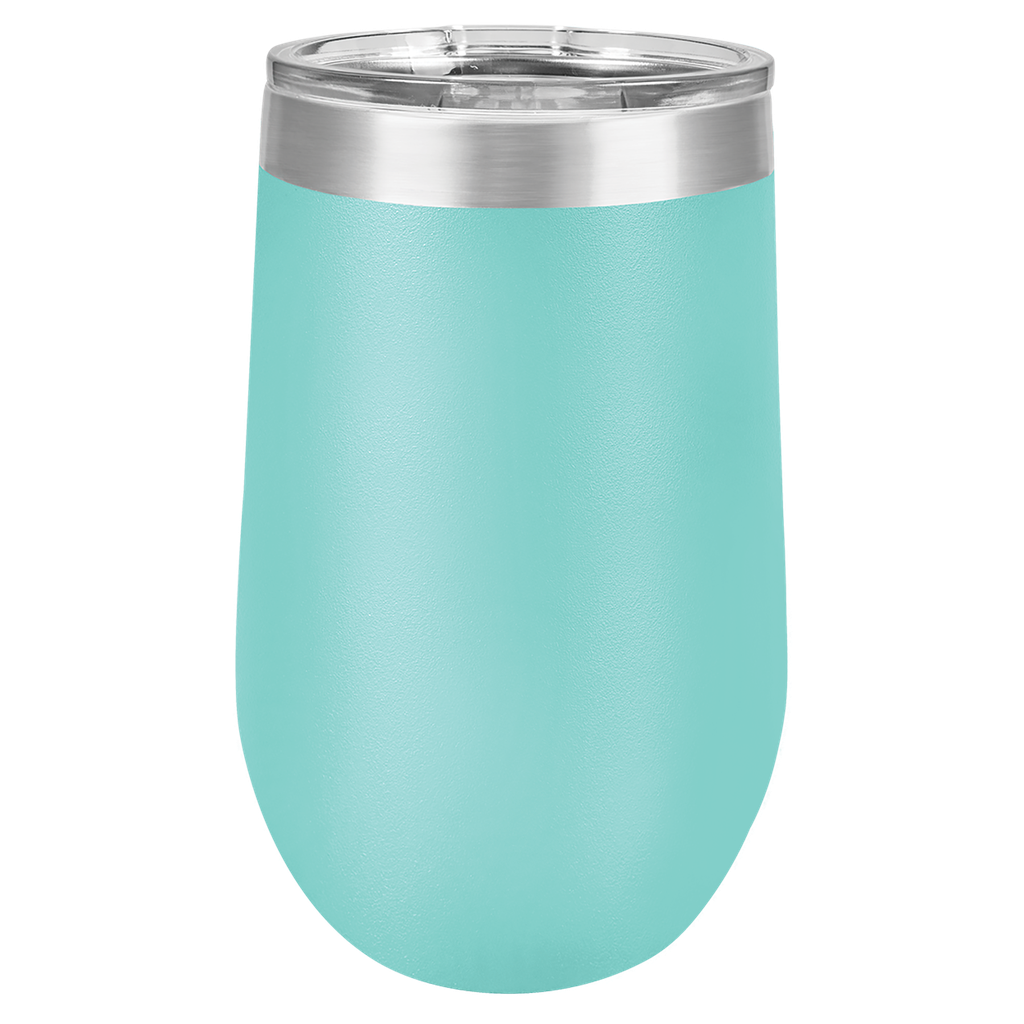 Polar Camel 16 oz. Teal Vacuum Insulated Stemless Tumbler w/Lid