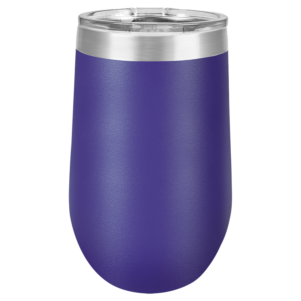 Polar Camel 16 oz. Purple Vacuum Insulated Stemless Tumbler with Lid