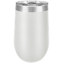 Polar Camel 16 oz. White Vacuum Insulated Stemless Tumbler w/Lid