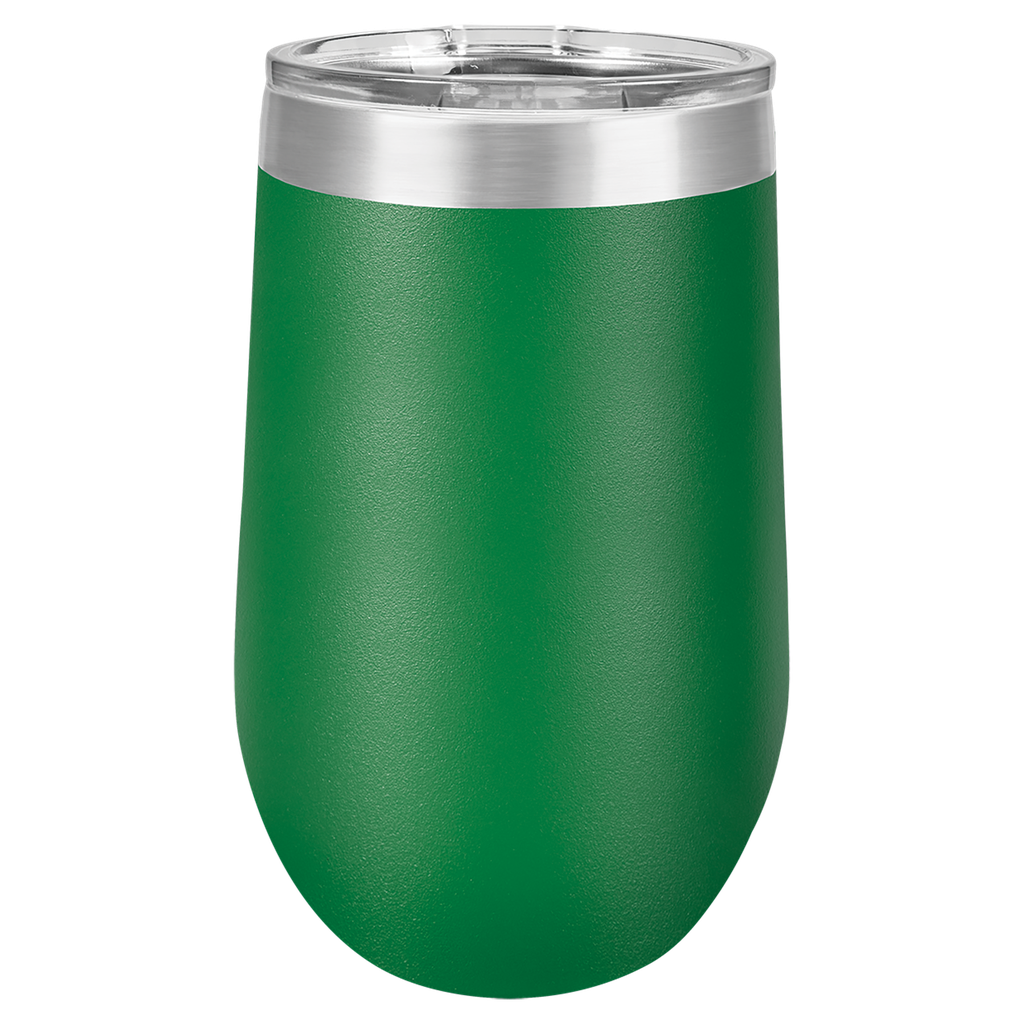 Polar Camel 16 oz. Green Vacuum Insulated Stemless Tumbler w/Lid