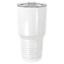 Sublimatable Polar Camel 30 oz. White Vacuum Insulated Tumbler w/Lid