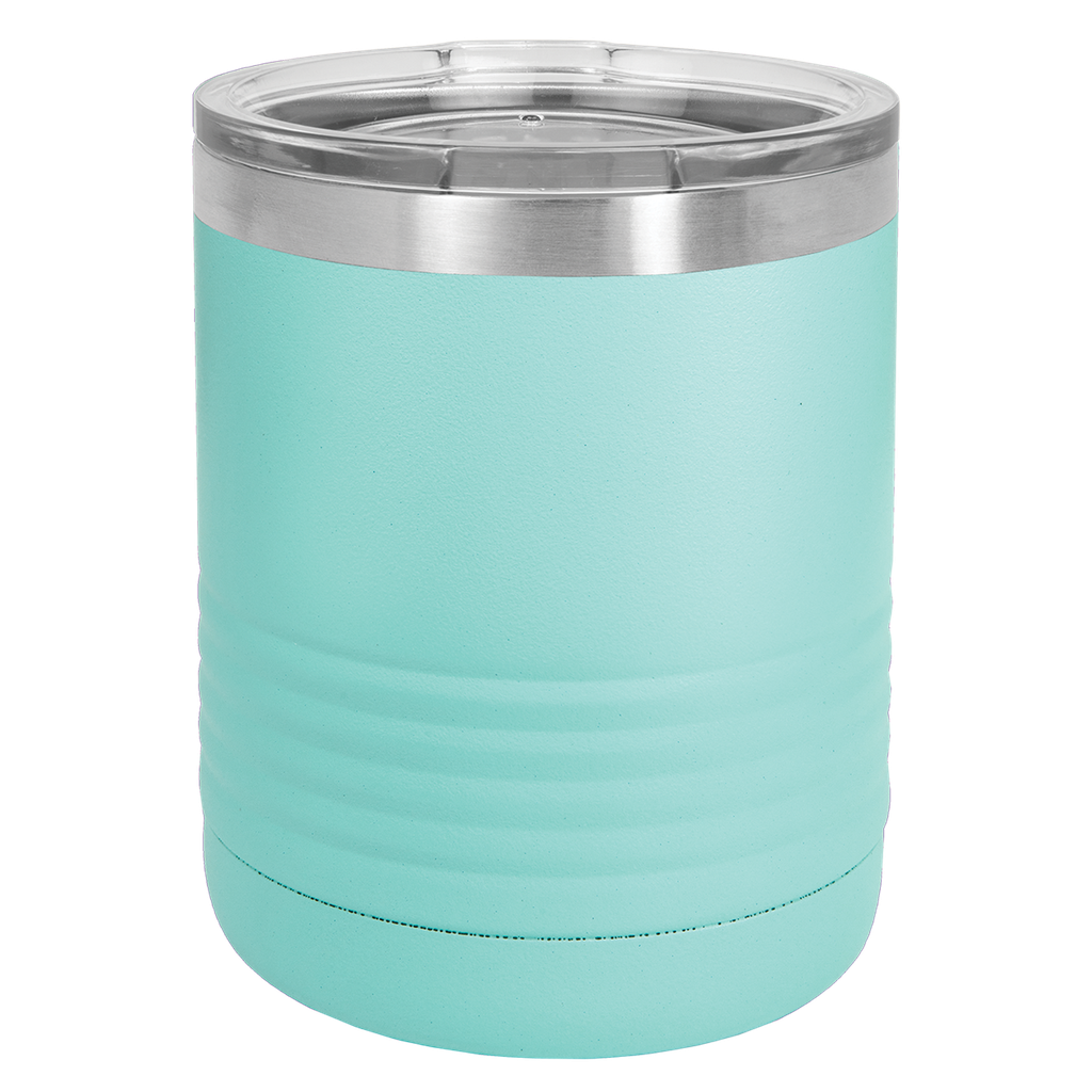 Polar Camel Ringneck 10 oz. Teal Vacuum Insulated Tumbler with Clear Lid