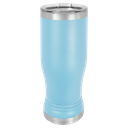 Light Blue 14oz. Polar Camel Pilsner w/Clear Lid