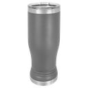 Dark Gray 14 oz. Polar Camel Pilsner w/Clear Lid