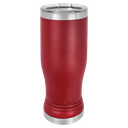 Maroon 14 oz. Polar Camel Pilsner w/Clear Lid