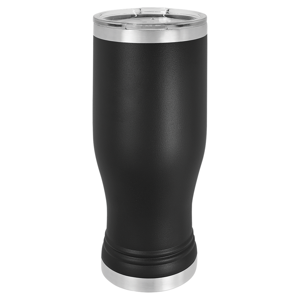 Black 20 oz. Polar Camel Pilsner w/Clear Lid