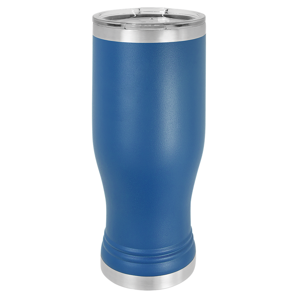 Royal Blue 20 oz. Polar Camel Pilsner w/Clear Lid