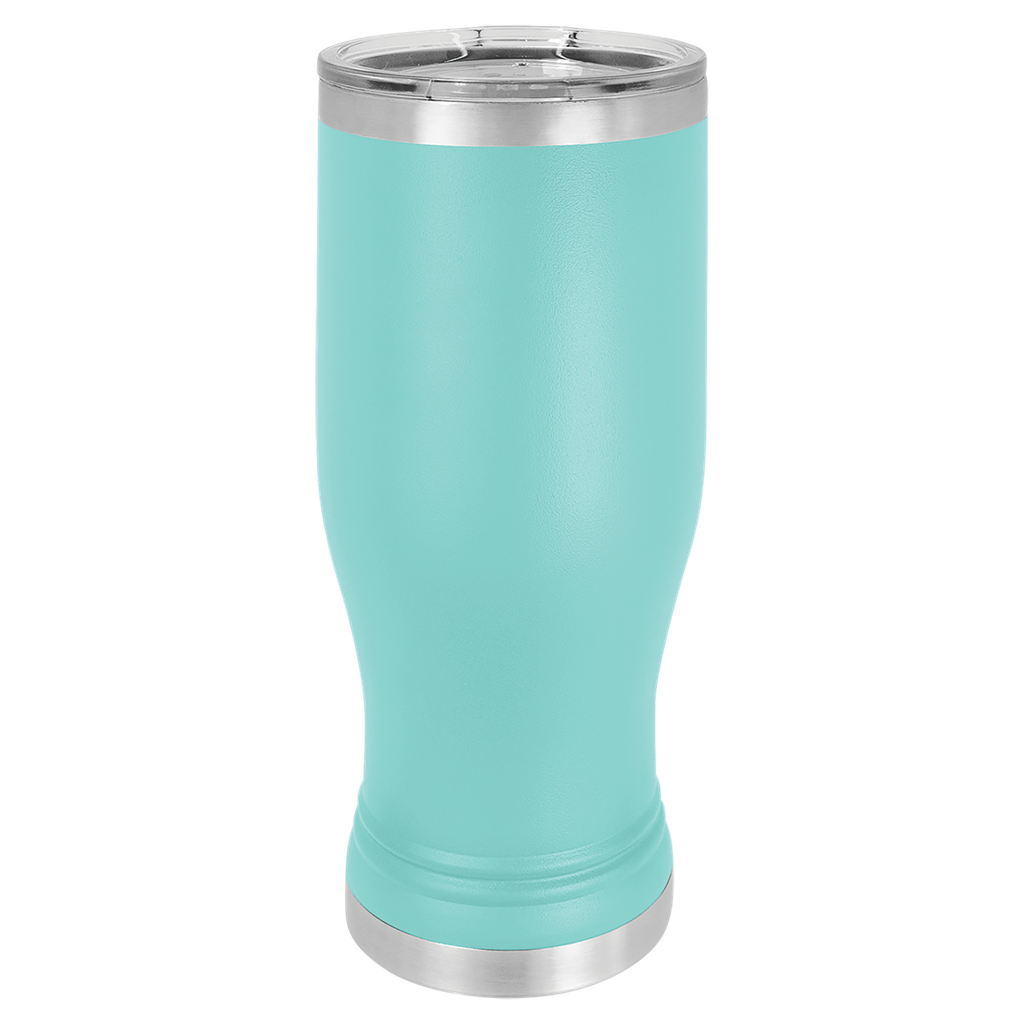 Teal 20 oz. Polar Camel Pilsner w/Clear Lid