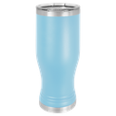 Light Blue 20 oz. Polar Camel Pilsner w/Clear Lid