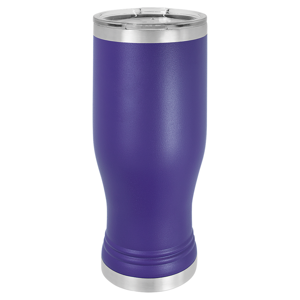 Purple 20 oz. Polar Camel Pilsner w/Clear Lid
