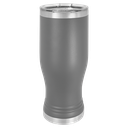 Dark Gray 20 oz. Polar Camel Pilsner w/Clear Lid