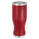 Maroon 20 oz. Polar Camel Pilsner w/Clear Lid