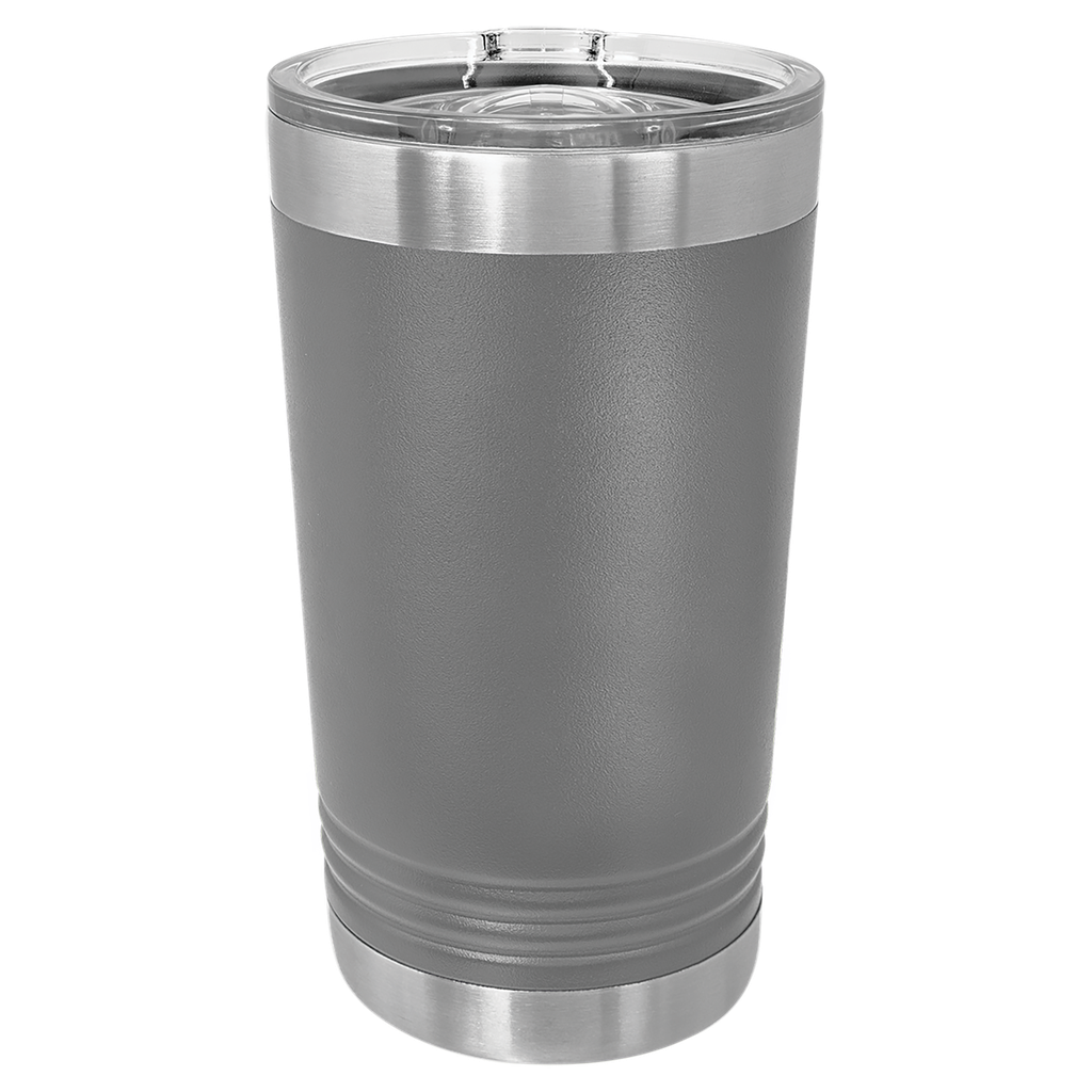 Dark Gray 16 oz. Polar Camel Pint with Slider Lid
