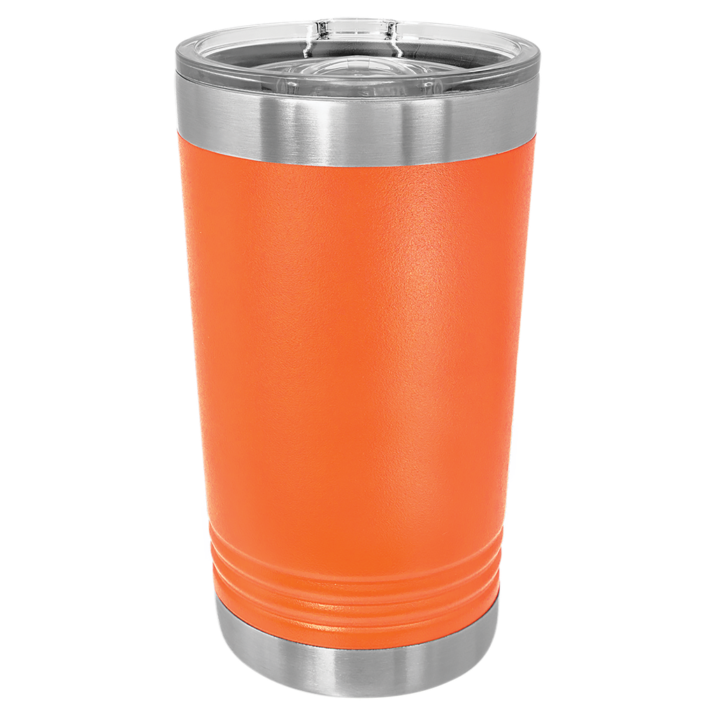 Orange 16 oz. Polar Camel Pint with Slider Lid