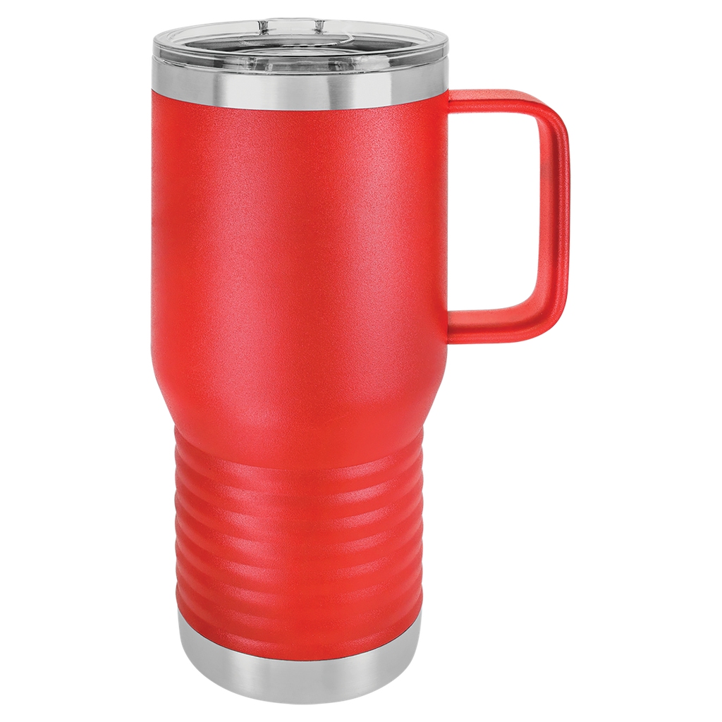 Polar Camel 20 oz. Red Vacuum Insulated Travel Mug with Slider Lid