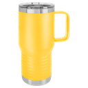 Polar Camel 20 oz. Yellow Vacuum Insulated Travel Mug with Slider Lid