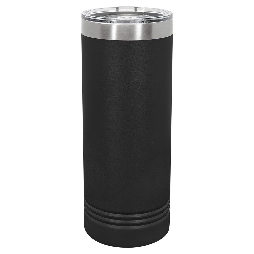Polar Camel 22 oz. Black Skinny Tumbler with Slider Lid