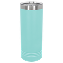 Polar Camel 22 oz. Teal Blue Skinny Tumbler with Slider Lid