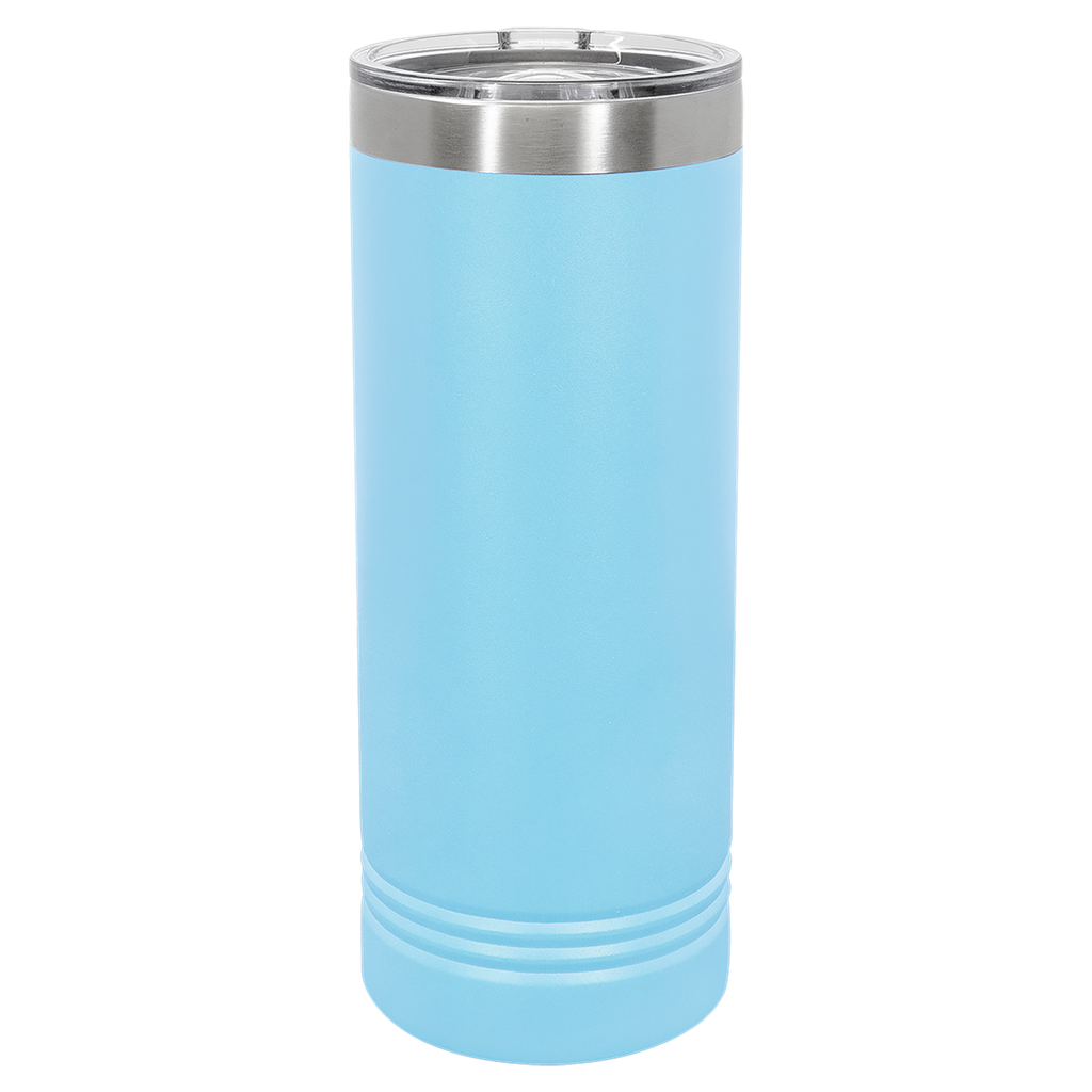 Polar Camel 22 oz. Light Blue Skinny Tumbler with Slider Lid