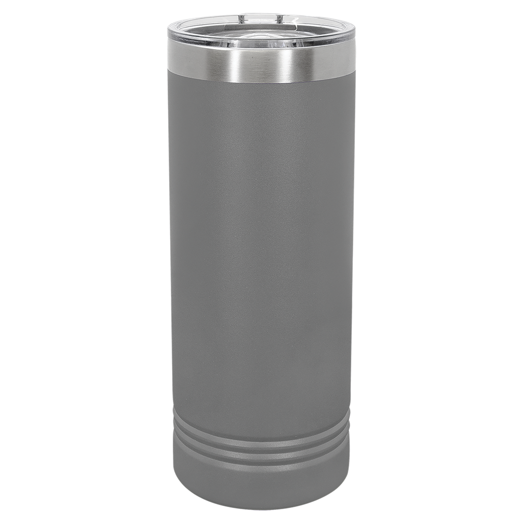 Polar Camel 22 oz. Dark Gray Skinny Tumbler with Slider Lid