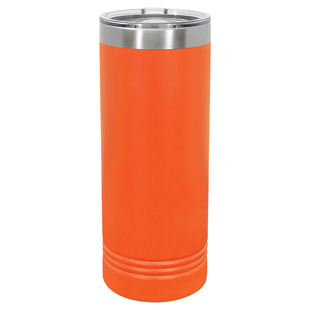 Polar Camel 22 oz. Orange Skinny Tumbler with Slider Lid