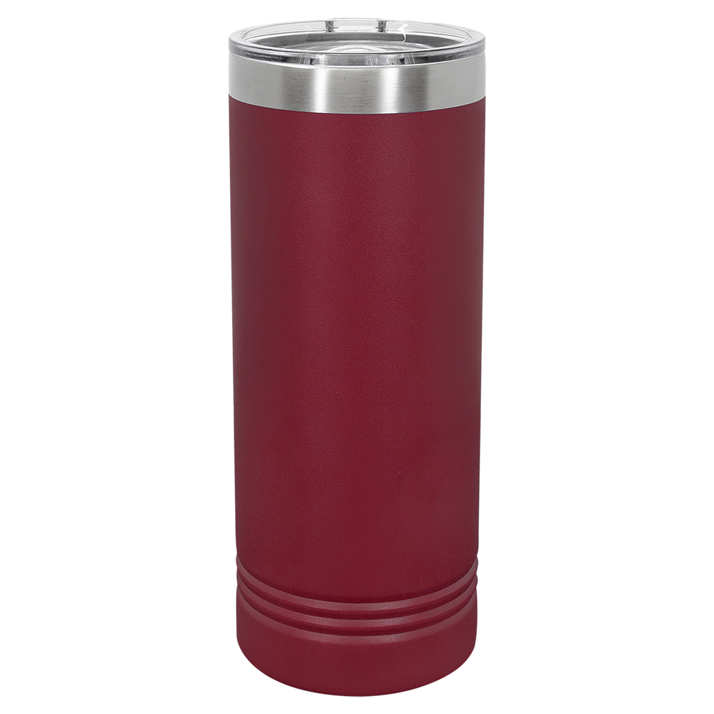 Polar Camel 22 oz. Maroon Skinny Tumbler with Slider Lid