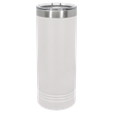 Polar Camel 22 oz. White Skinny Tumbler with Slider Lid