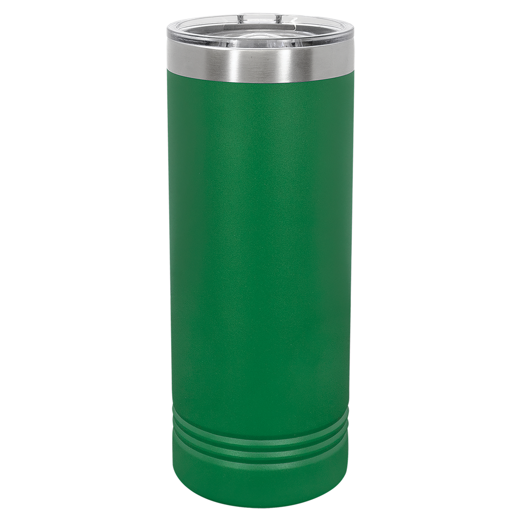 Polar Camel 22 oz. Green Skinny Tumbler with Slider Lid