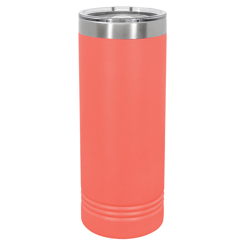 Polar Camel 22 oz. Coral Skinny Tumbler with Slider Lid